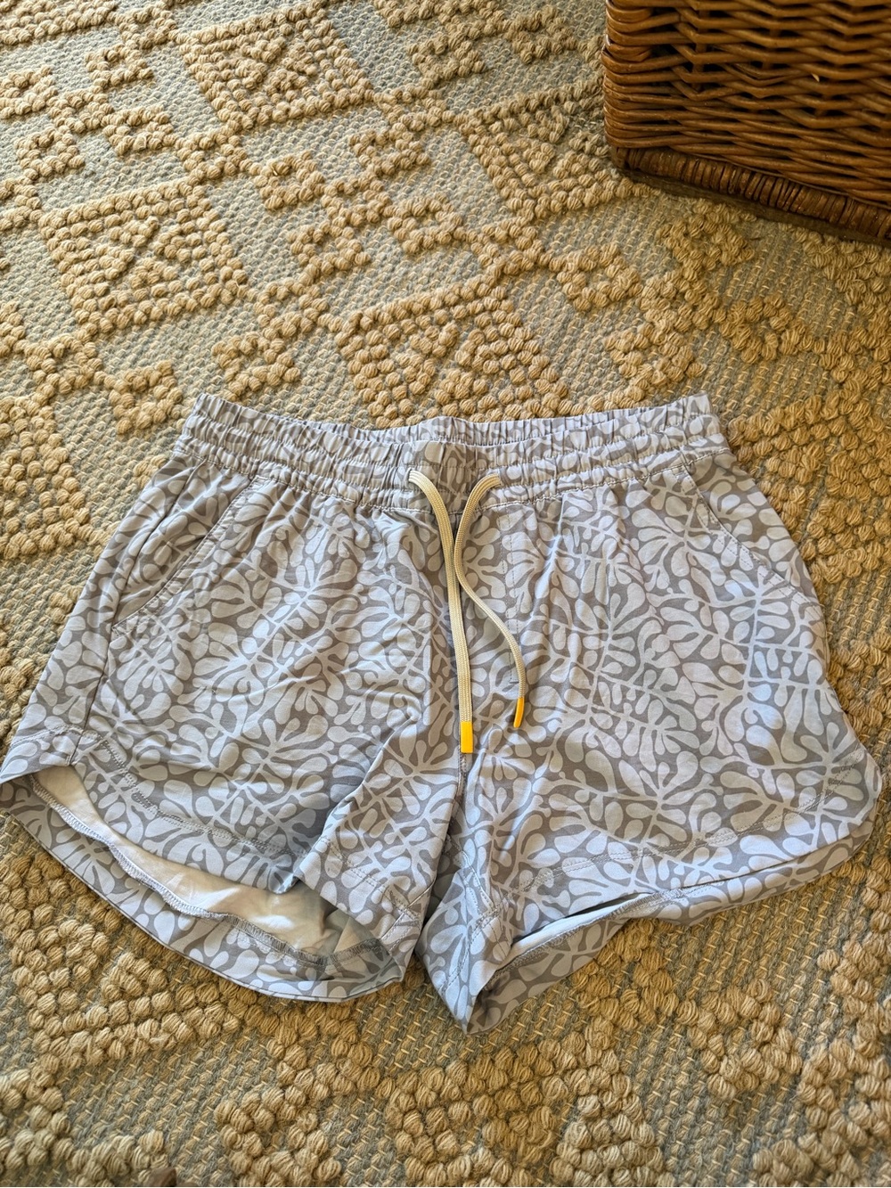 Marsh Light Blue Printed Athletic Shorts with Elastic Waist - Picture 5 of 6